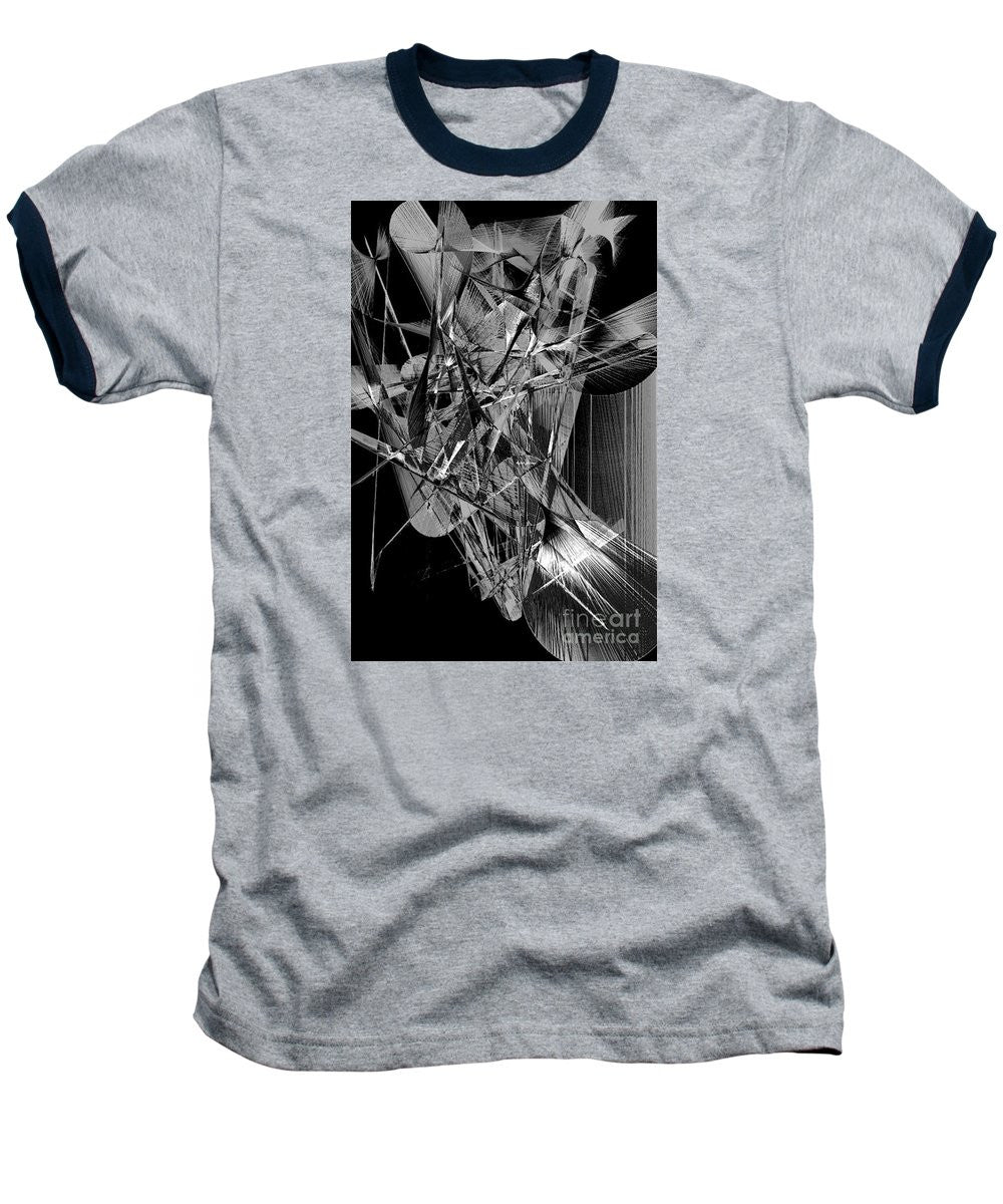 Baseball T-Shirt - Abstract In Black And White 2