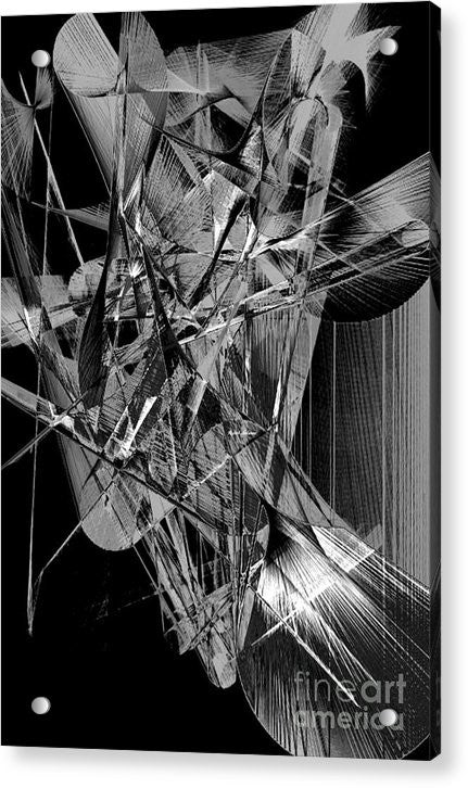 Acrylic Print - Abstract In Black And White 2