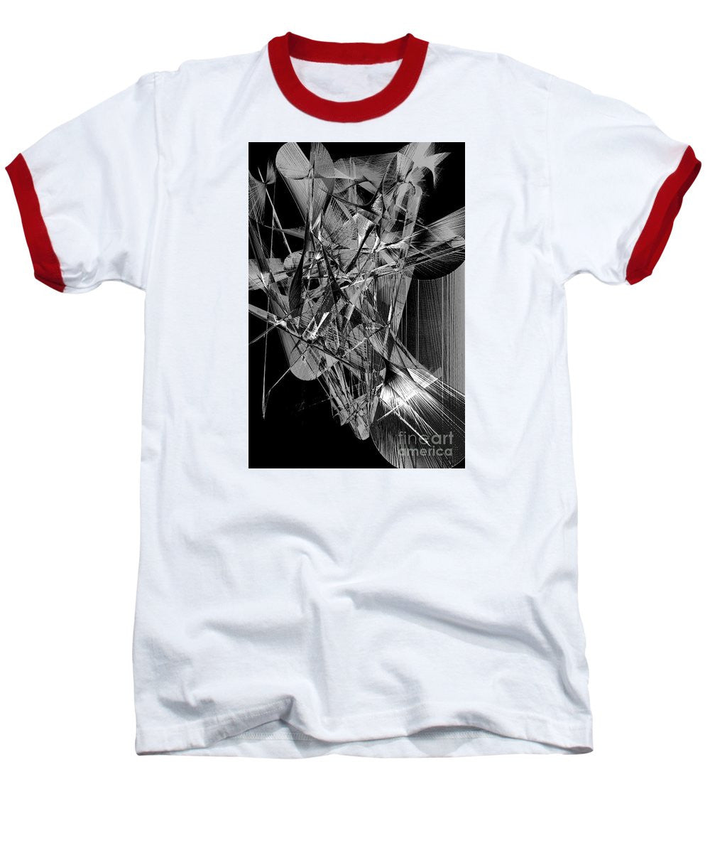 Baseball T-Shirt - Abstract In Black And White 2