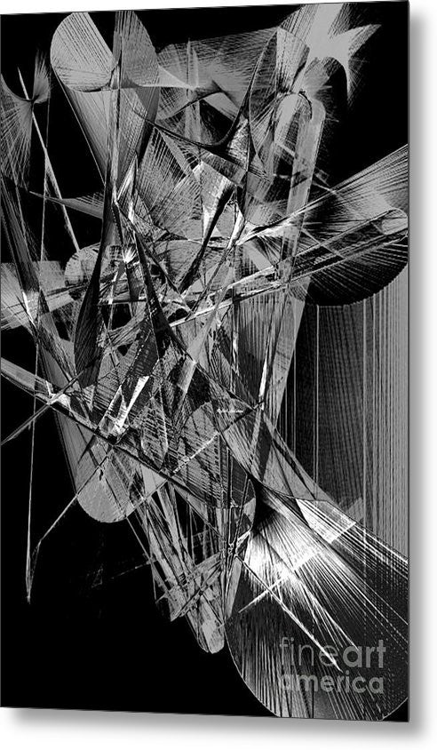 Metal Print - Abstract In Black And White 2