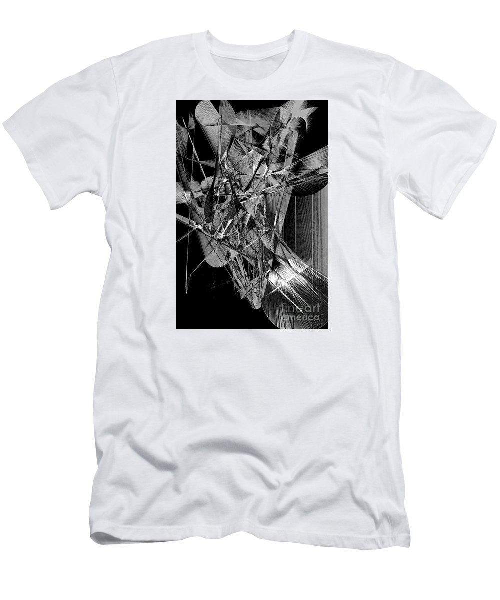 Men's T-Shirt (Slim Fit) - Abstract In Black And White 2