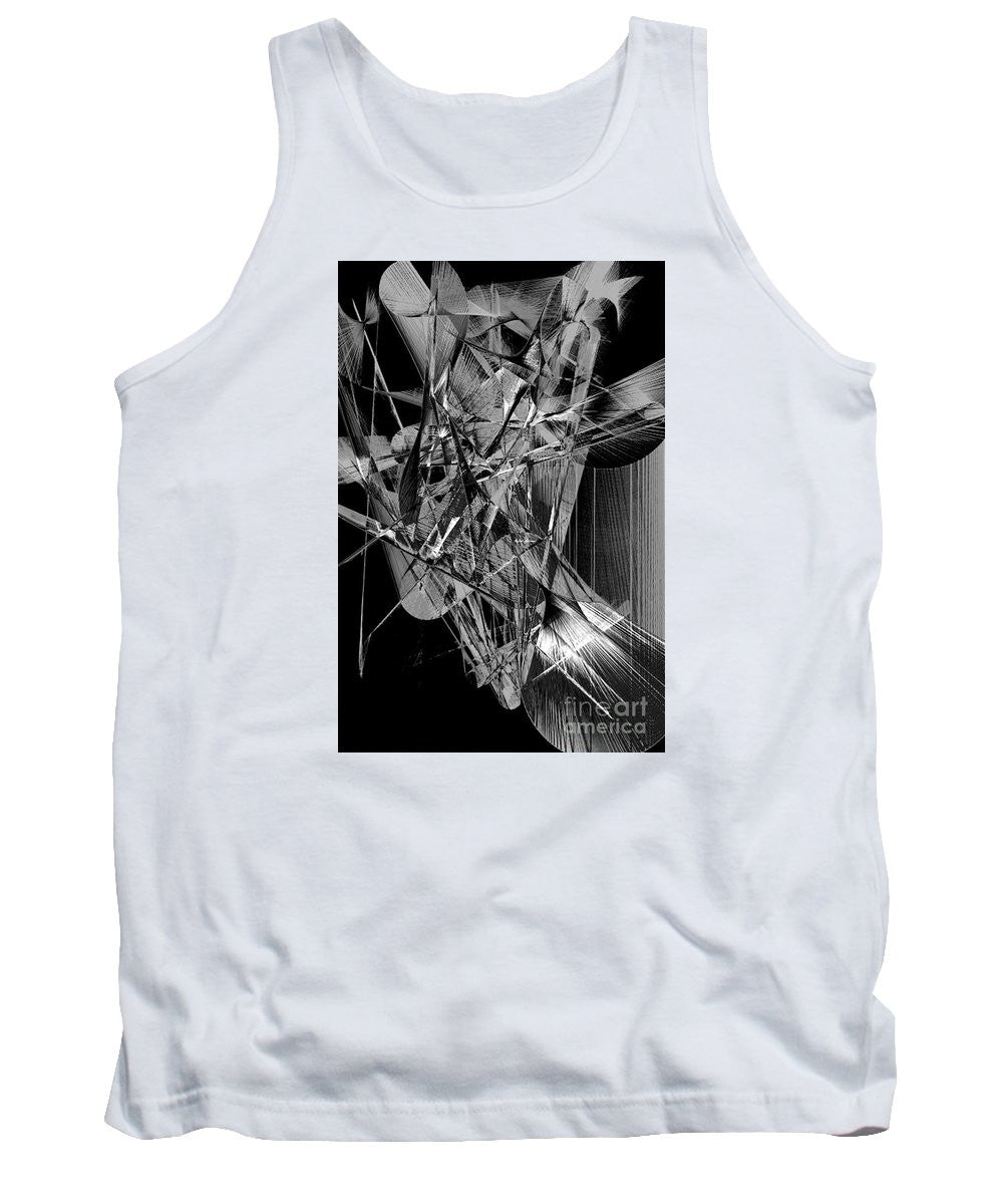 Tank Top - Abstract In Black And White 2