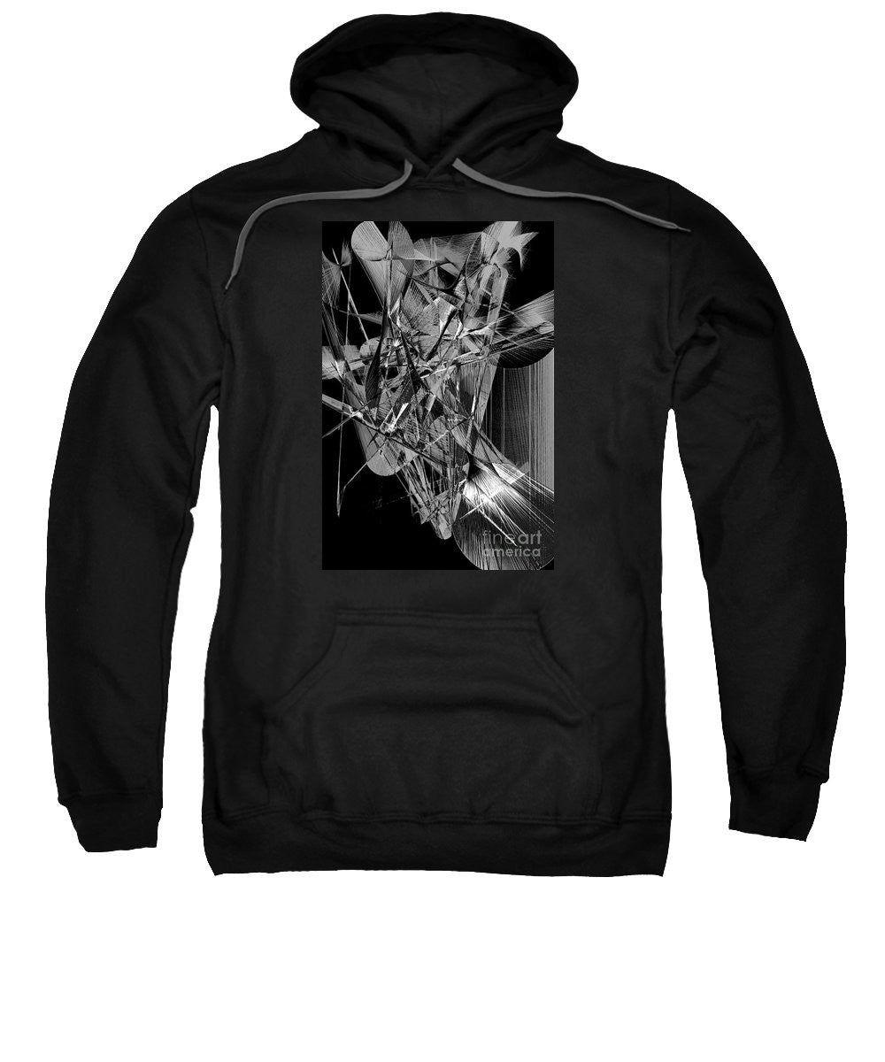 Sweat-shirt - Abstrait en noir et blanc 2