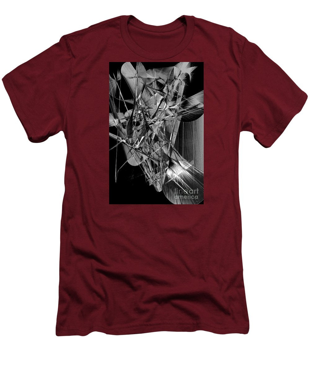 Men's T-Shirt (Slim Fit) - Abstract In Black And White 2