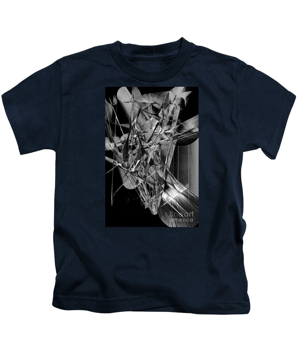 T-shirt pour enfants - Abstrait en noir et blanc 2