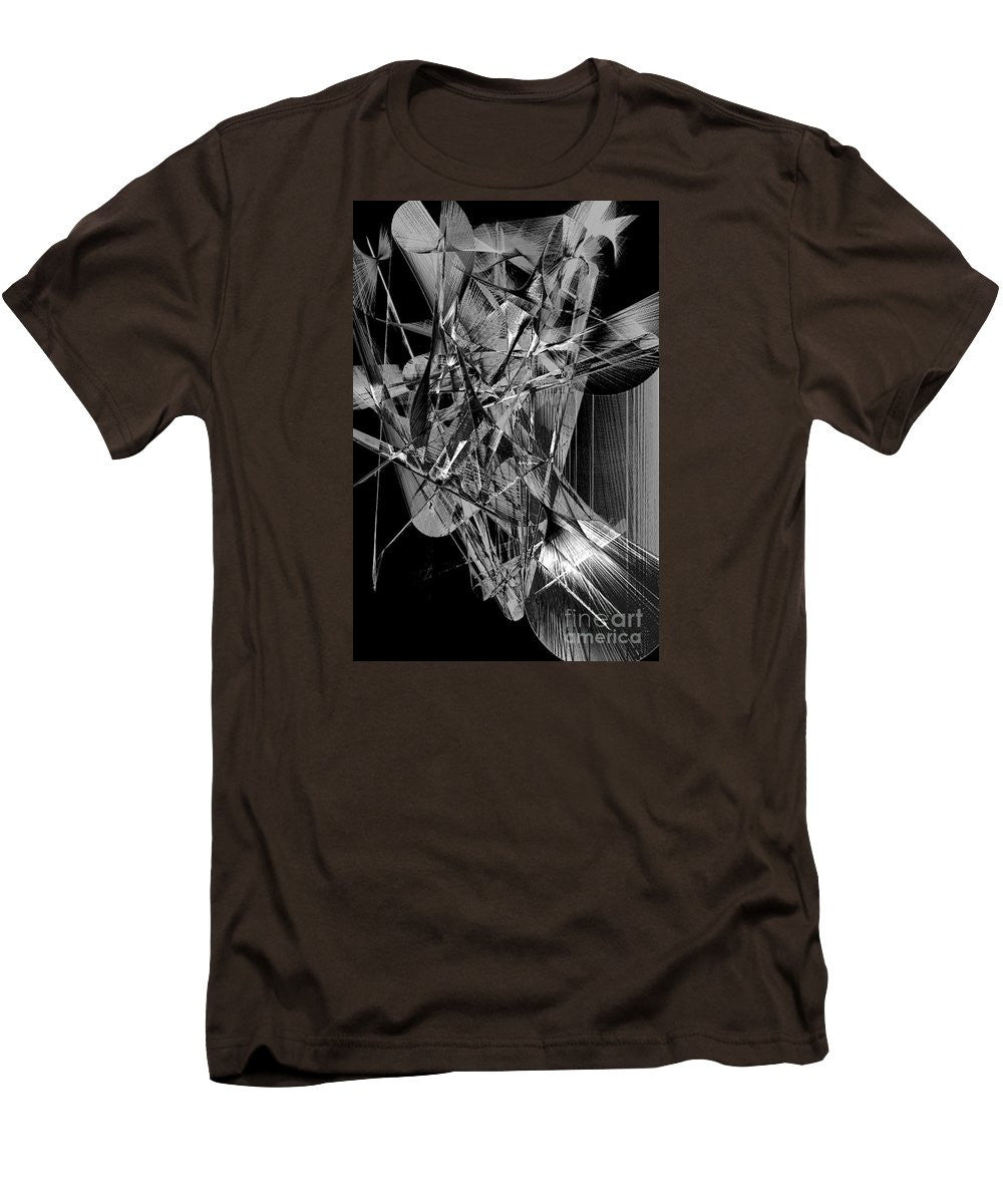 Men's T-Shirt (Slim Fit) - Abstract In Black And White 2