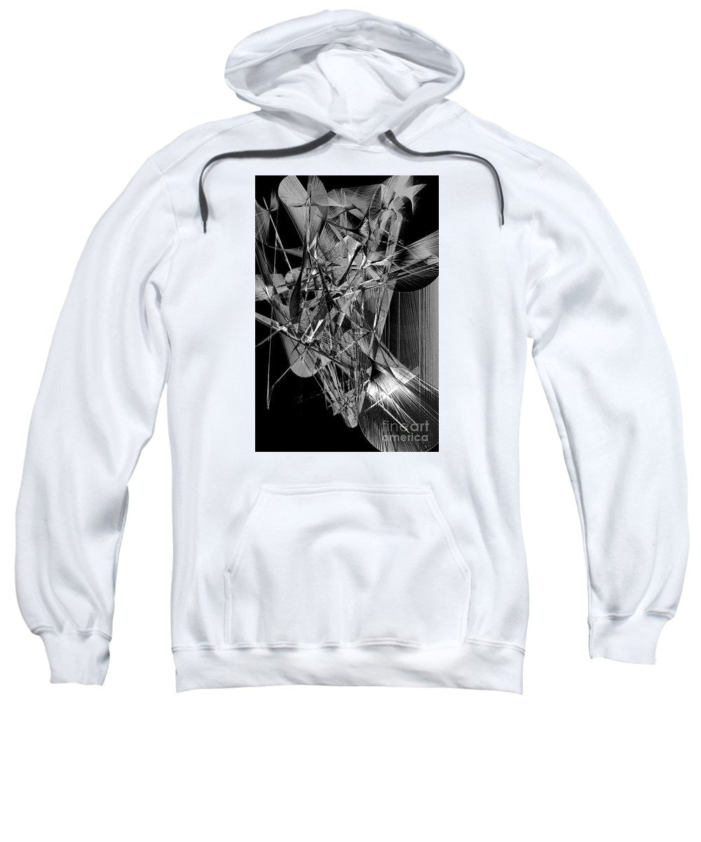 Sweat-shirt - Abstrait en noir et blanc 2