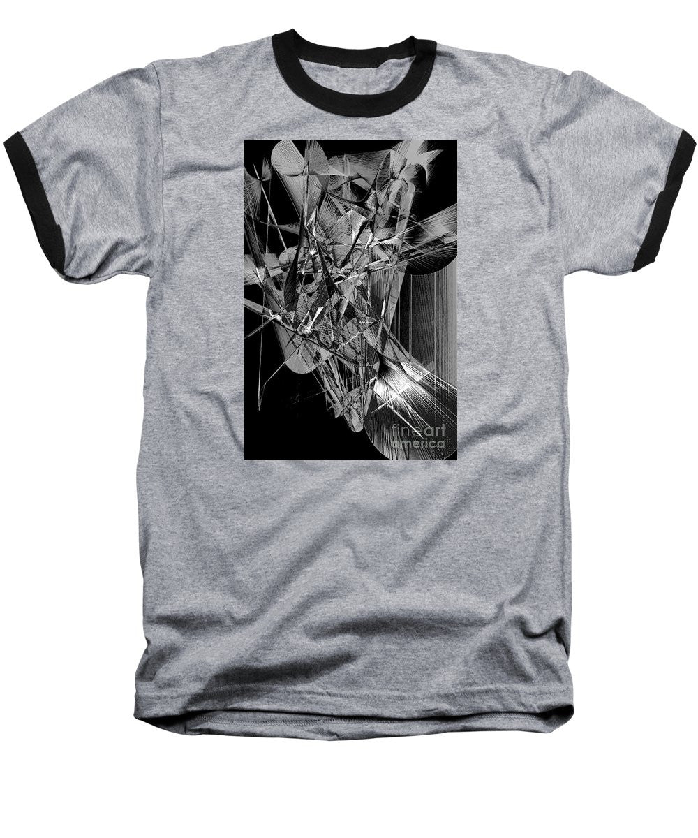 Baseball T-Shirt - Abstract In Black And White 2