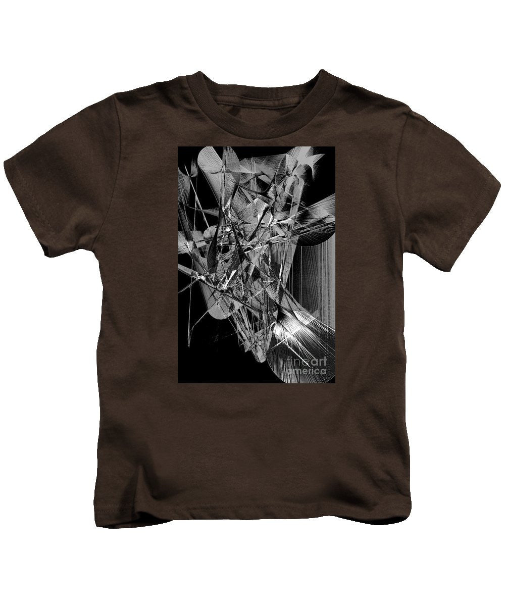 T-shirt pour enfants - Abstrait en noir et blanc 2