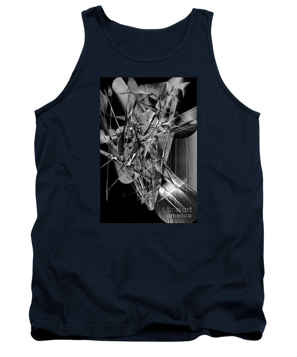 Tank Top - Abstract In Black And White 2