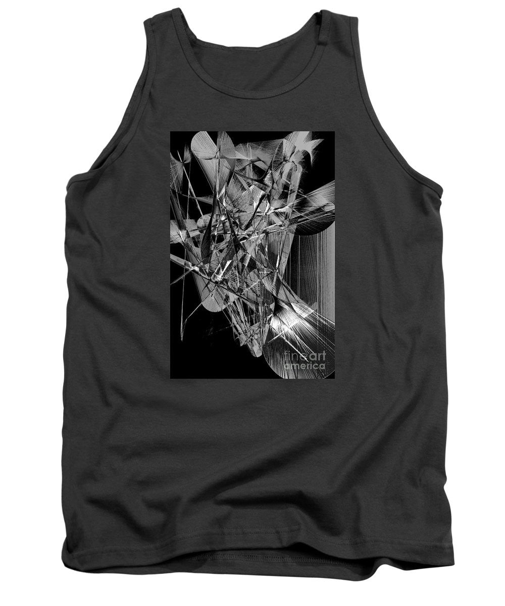 Tank Top - Abstract In Black And White 2