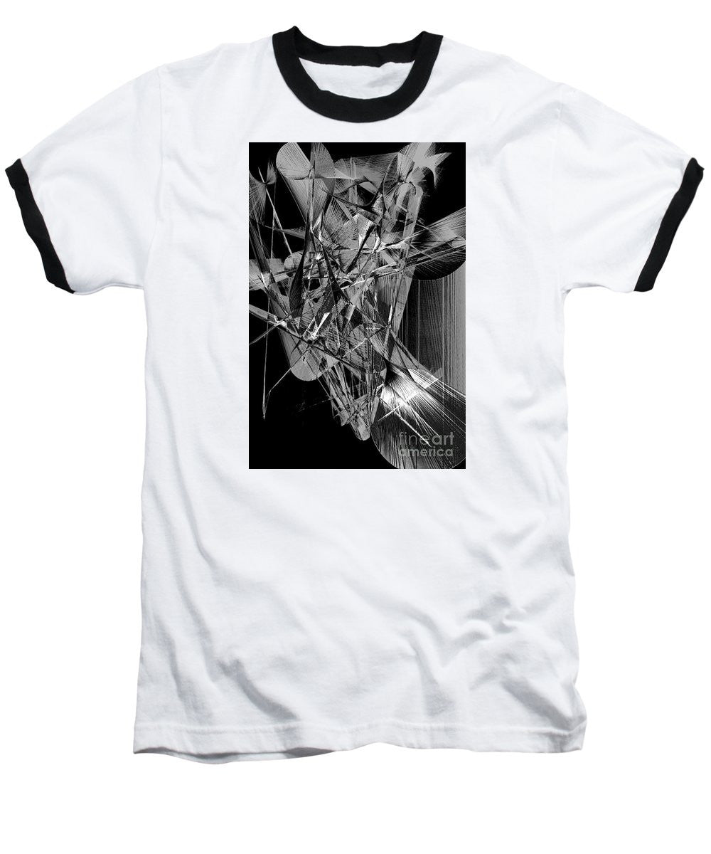 Baseball T-Shirt - Abstract In Black And White 2