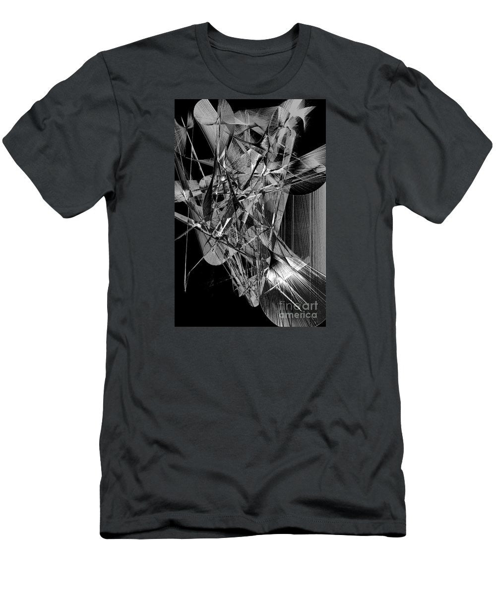 Men's T-Shirt (Slim Fit) - Abstract In Black And White 2