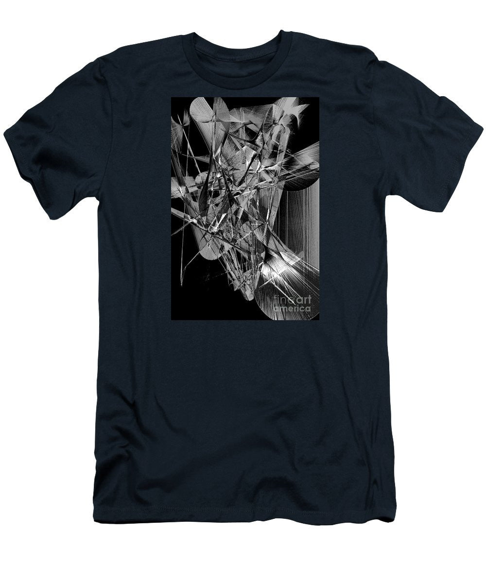 Men's T-Shirt (Slim Fit) - Abstract In Black And White 2