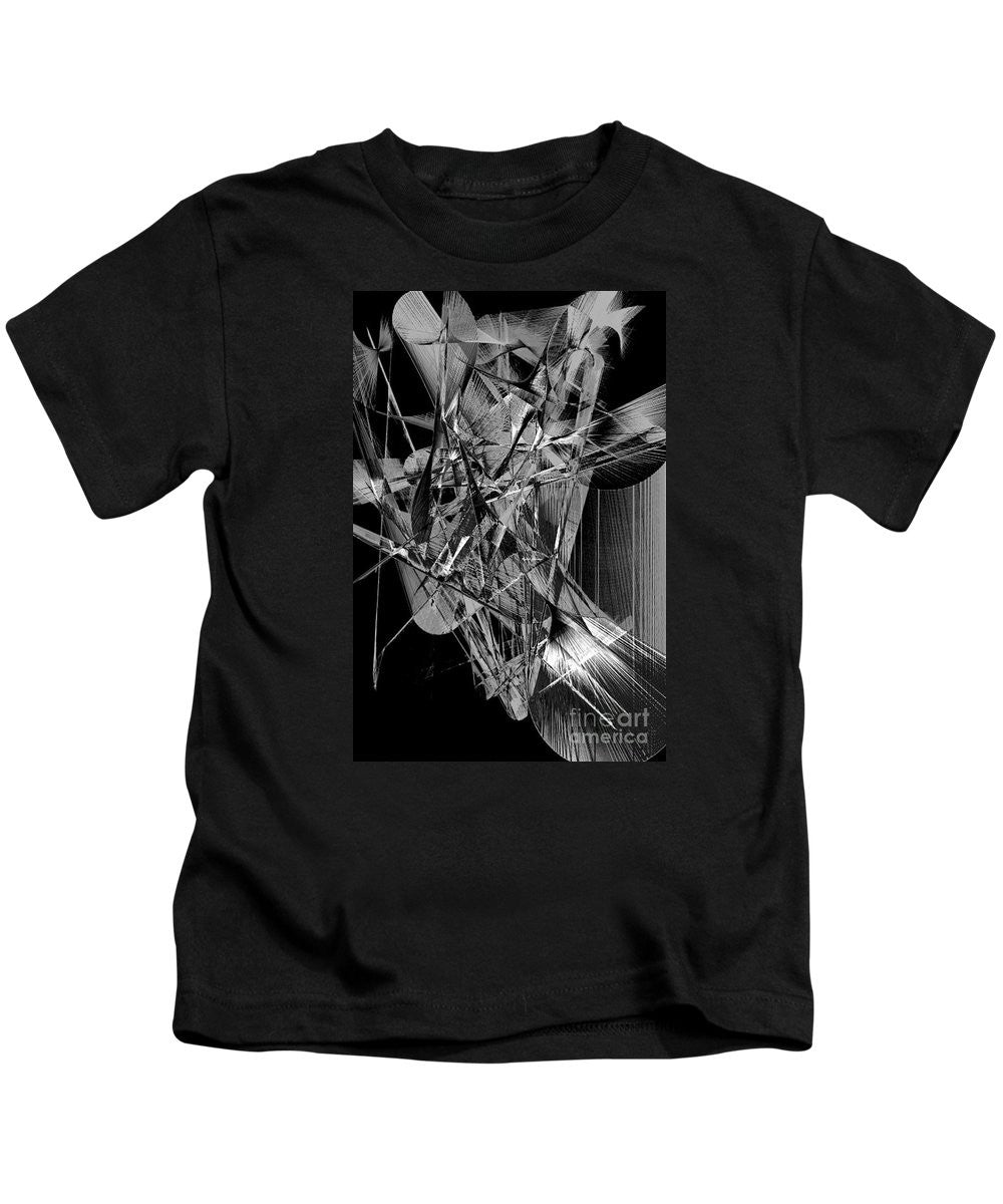 T-shirt pour enfants - Abstrait en noir et blanc 2