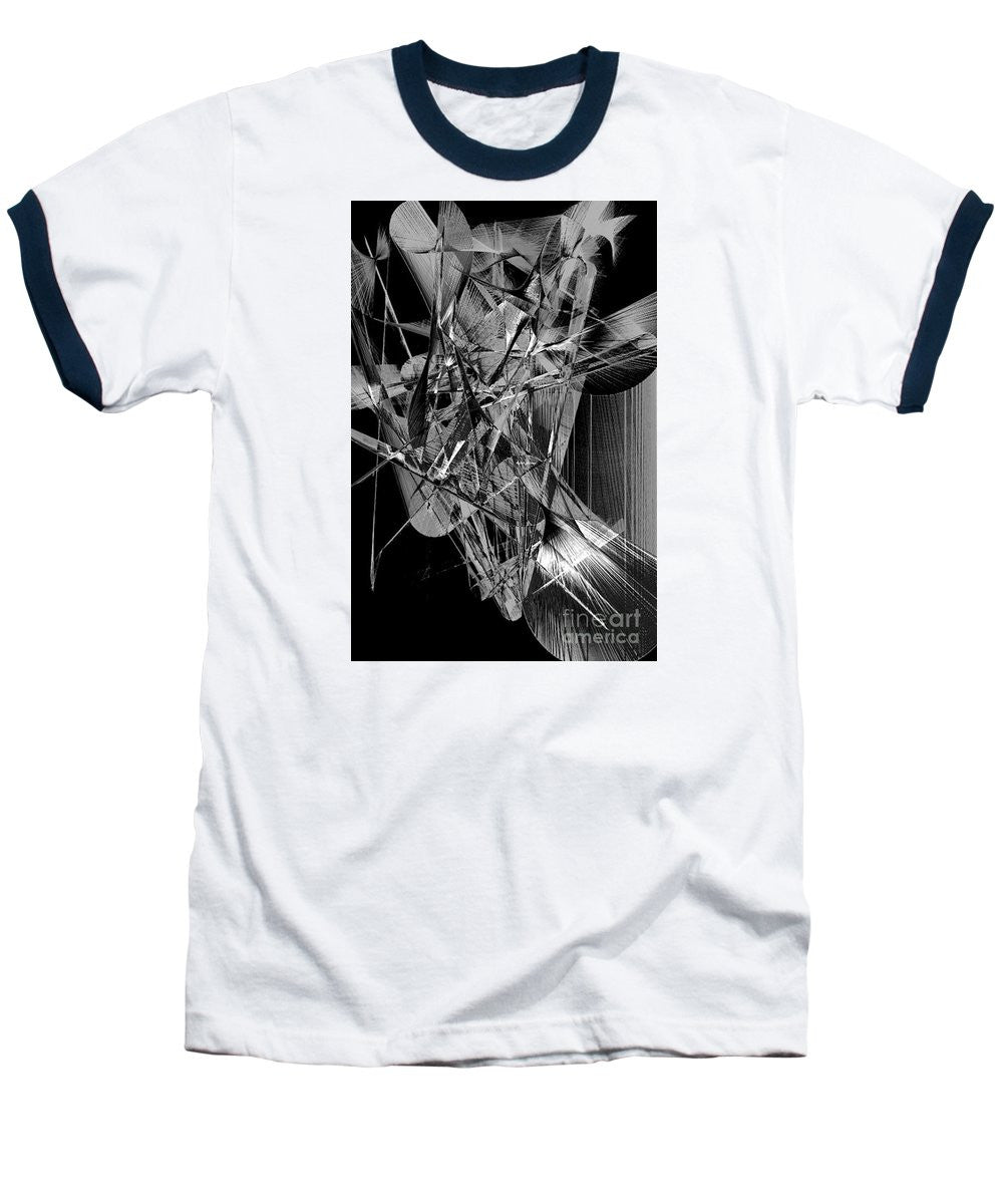 Baseball T-Shirt - Abstract In Black And White 2