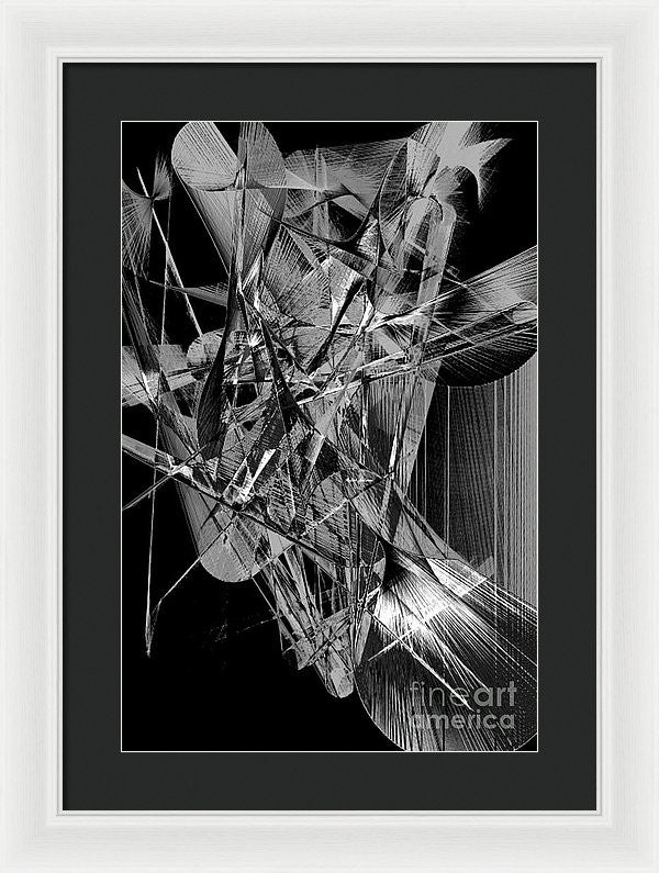 Framed Print - Abstract In Black And White 2