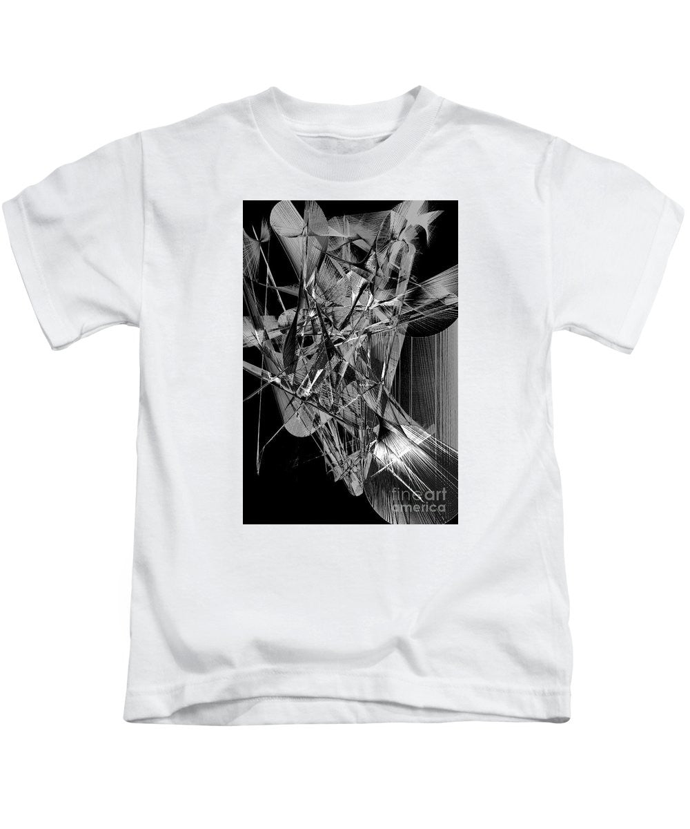 T-shirt pour enfants - Abstrait en noir et blanc 2