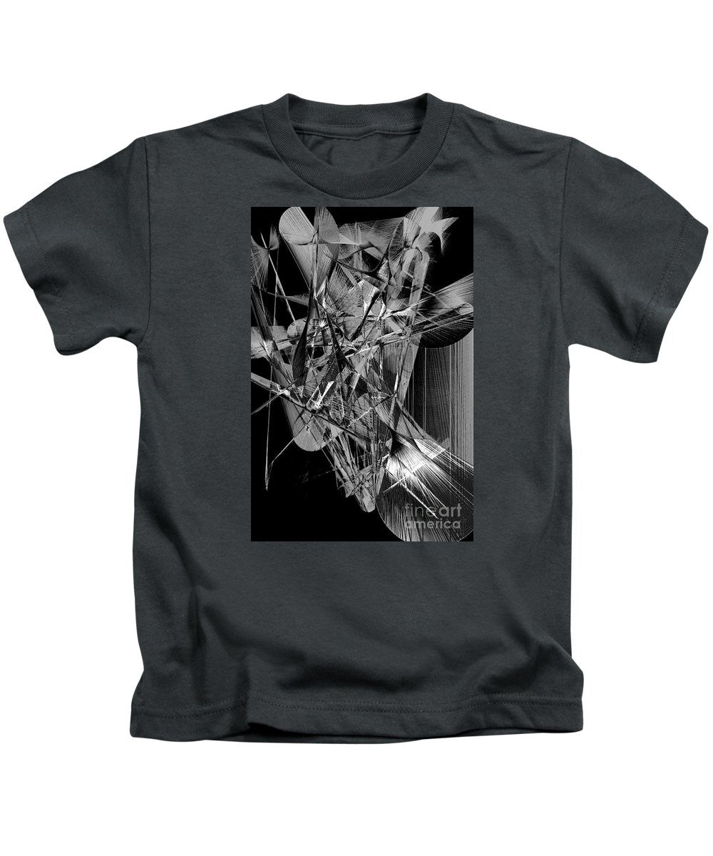 T-shirt pour enfants - Abstrait en noir et blanc 2