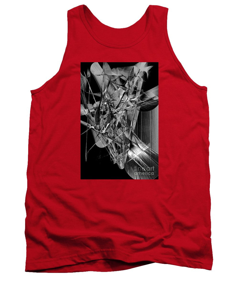 Tank Top - Abstract In Black And White 2