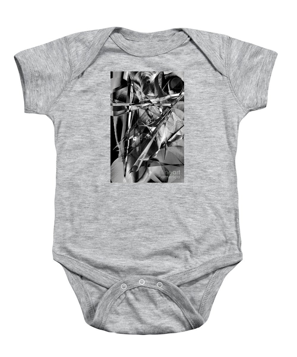 Baby Onesie - Abstract In Black And White