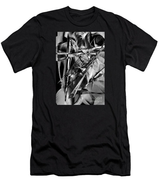 Men's T-Shirt (Slim Fit) - Abstract In Black And White