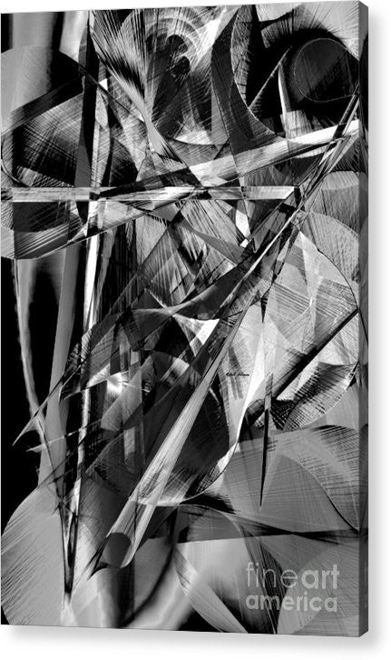 Acrylic Print - Abstract In Black And White