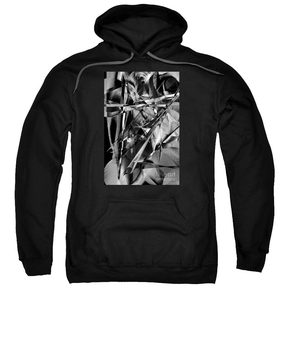 Sweatshirt - Abstract In Black And White