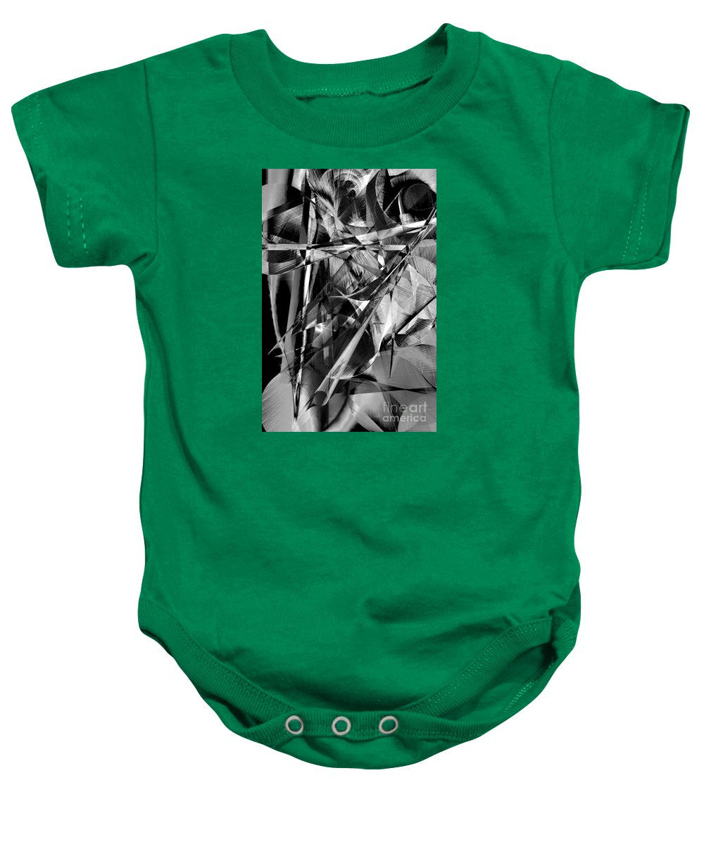 Baby Onesie - Abstract In Black And White