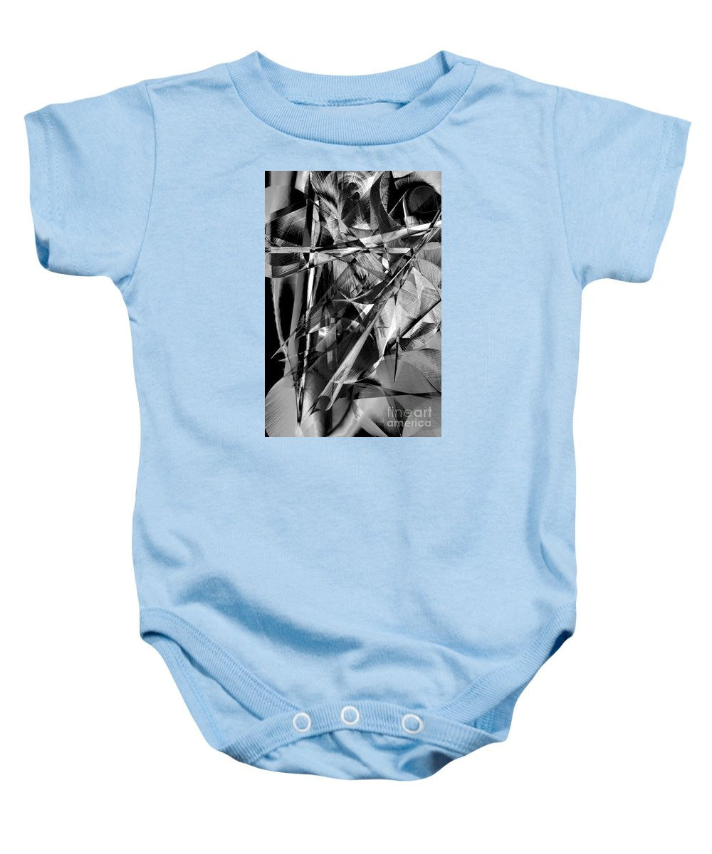 Baby Onesie - Abstract In Black And White