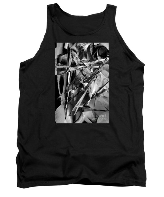 Tank Top - Abstract In Black And White