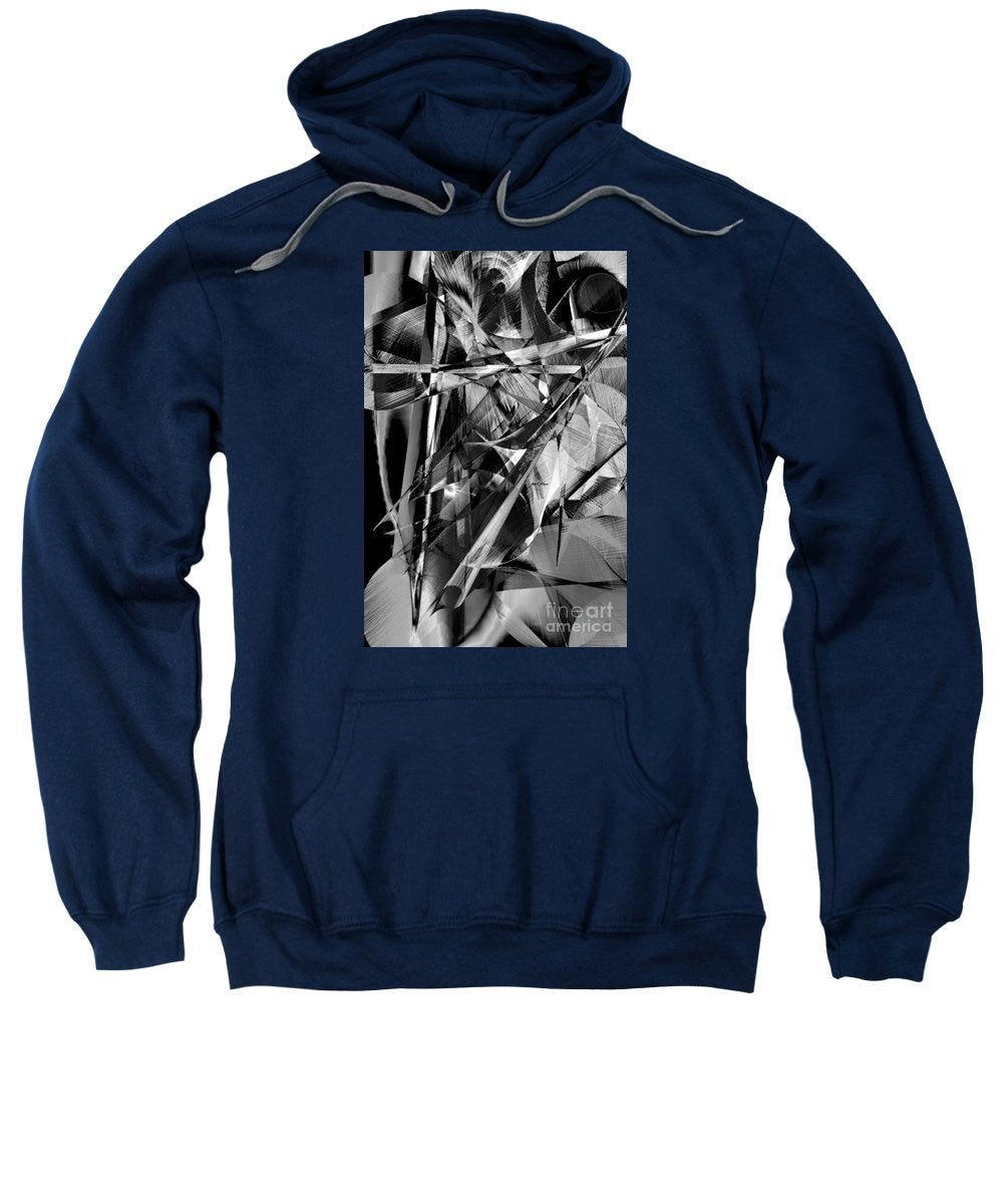 Sweatshirt - Abstract In Black And White