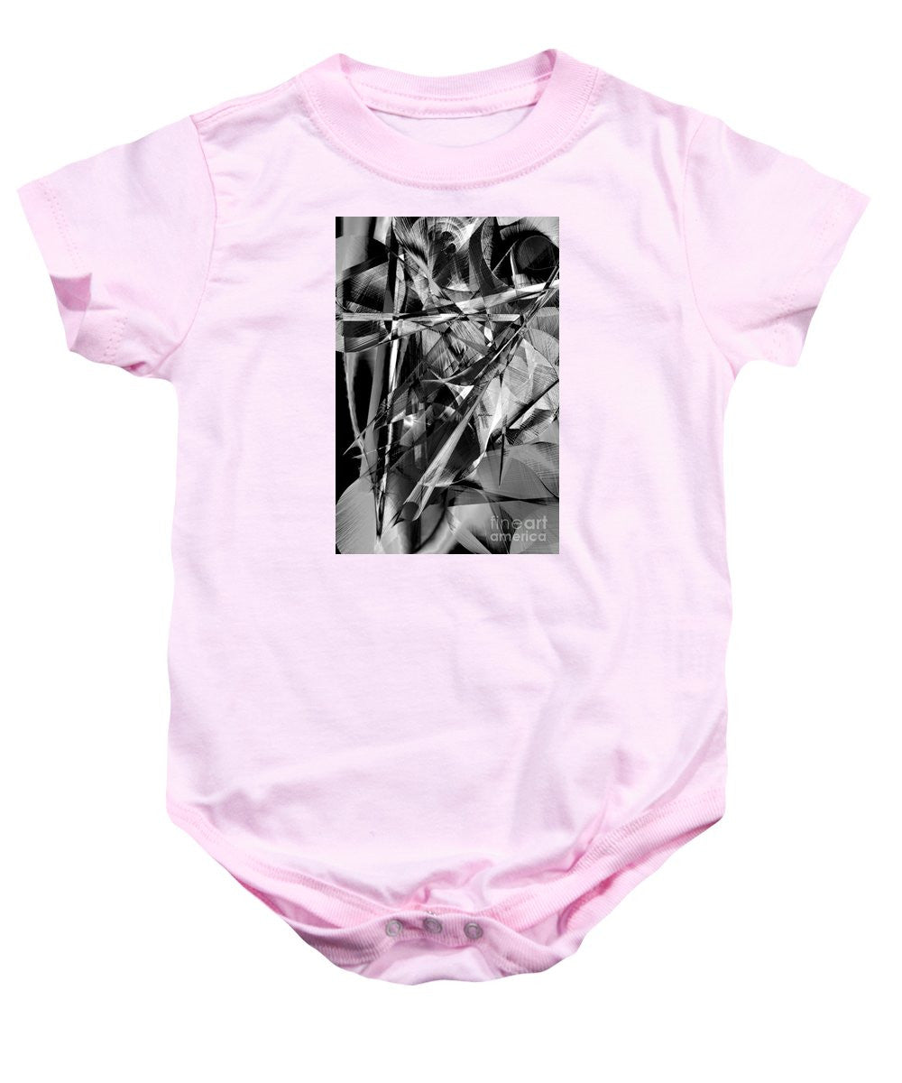 Baby Onesie - Abstract In Black And White