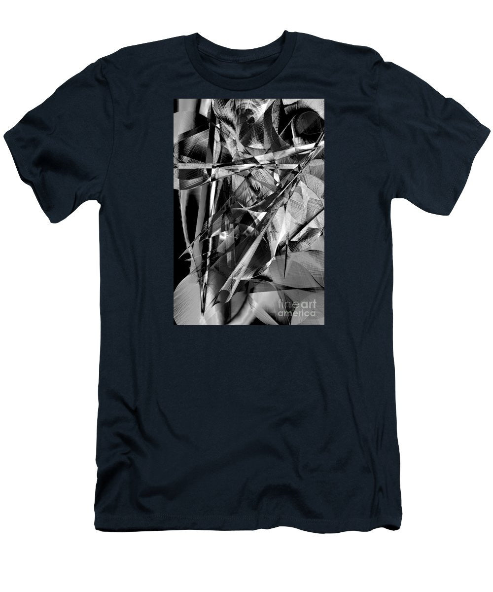Men's T-Shirt (Slim Fit) - Abstract In Black And White
