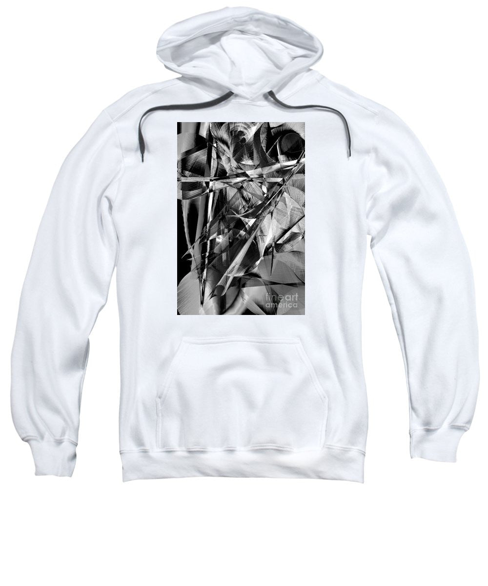 Sweatshirt - Abstract In Black And White