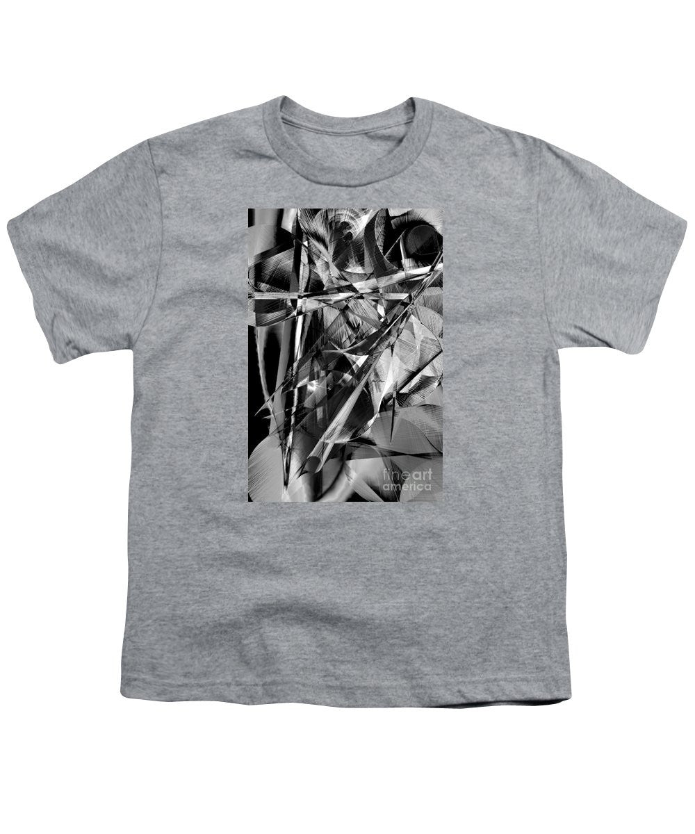 T-shirt pour jeunes - Abstrait en noir et blanc