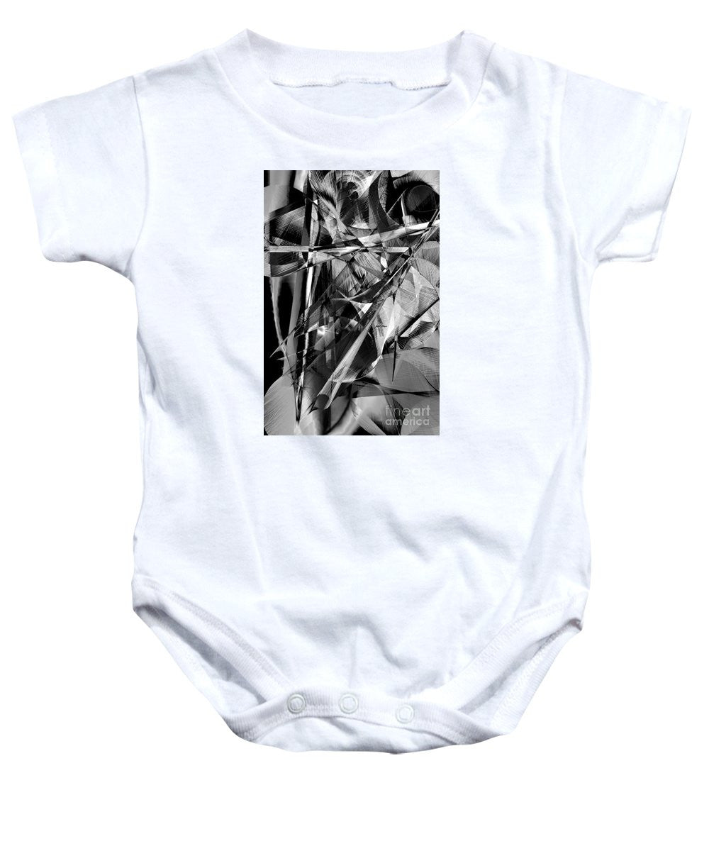 Baby Onesie - Abstract In Black And White