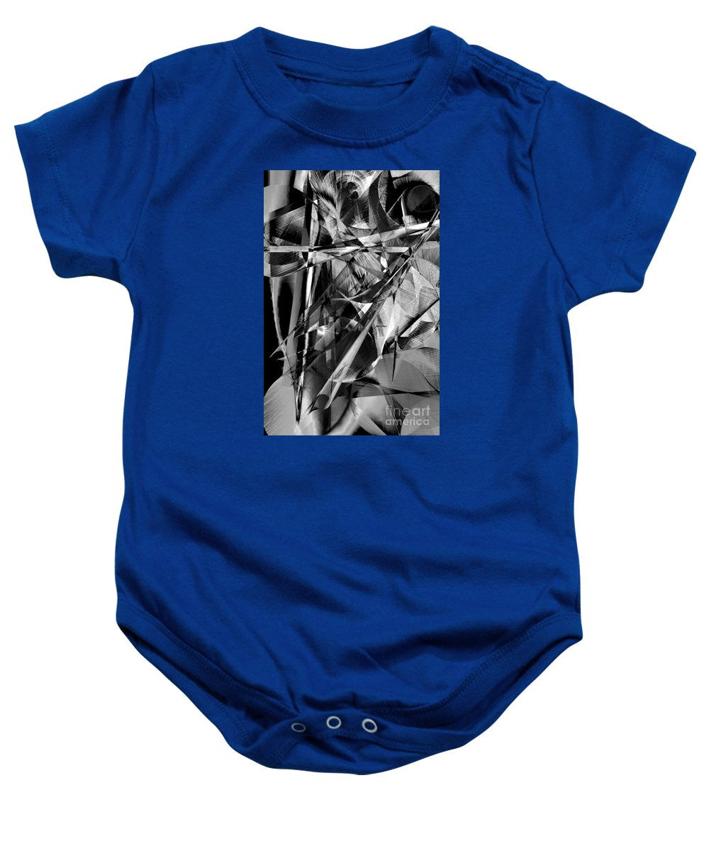 Baby Onesie - Abstract In Black And White