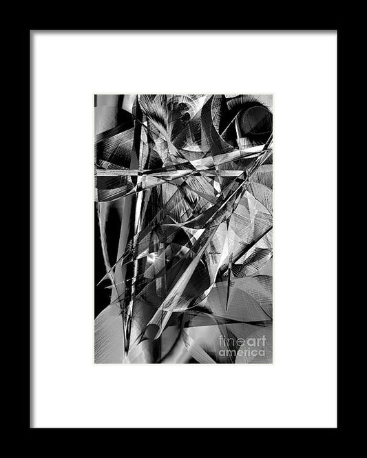 Framed Print - Abstract In Black And White