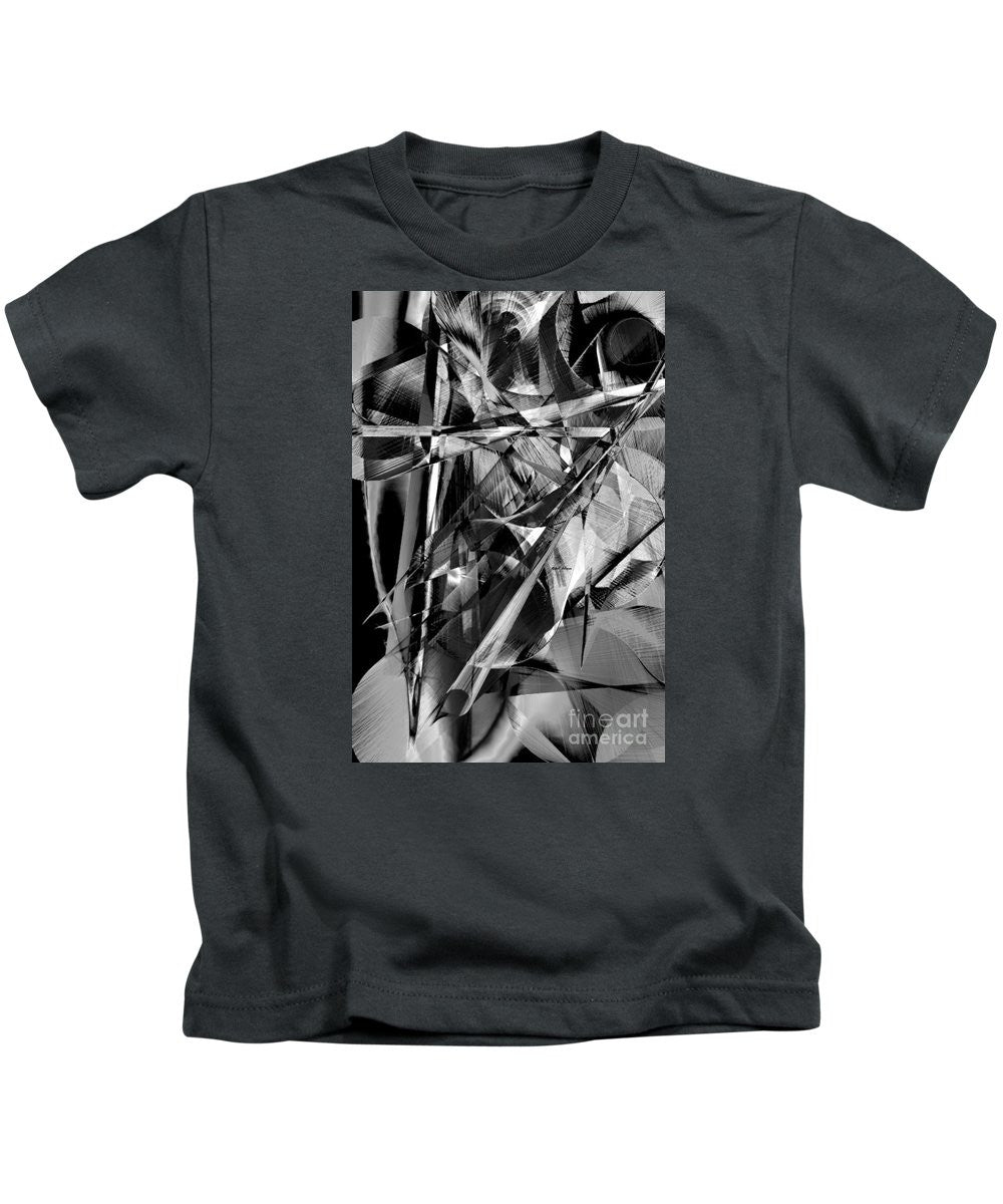 T-shirt pour enfants - Abstrait en noir et blanc