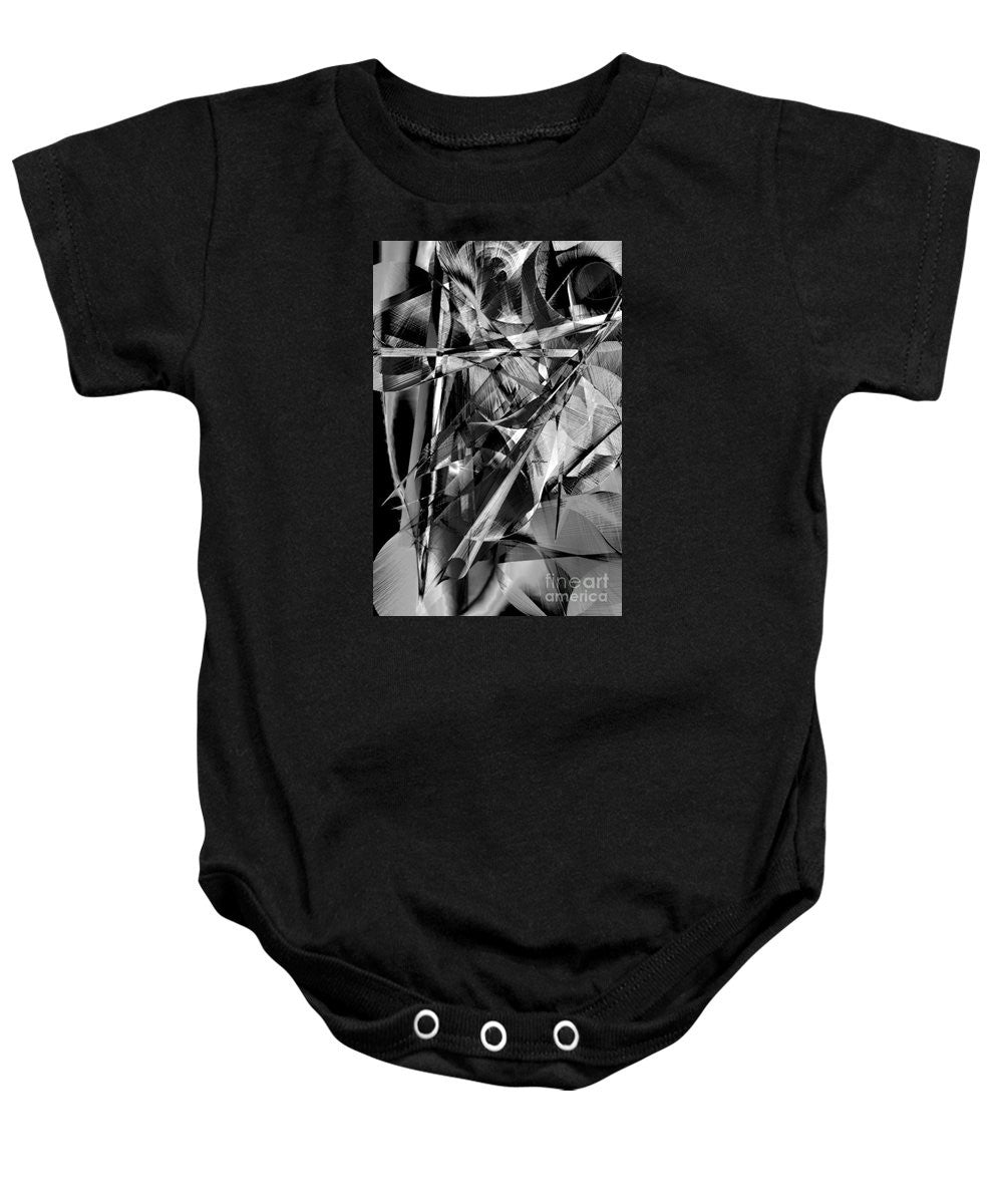 Baby Onesie - Abstract In Black And White