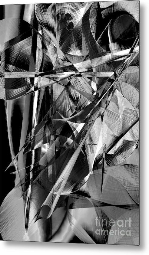 Metal Print - Abstract In Black And White