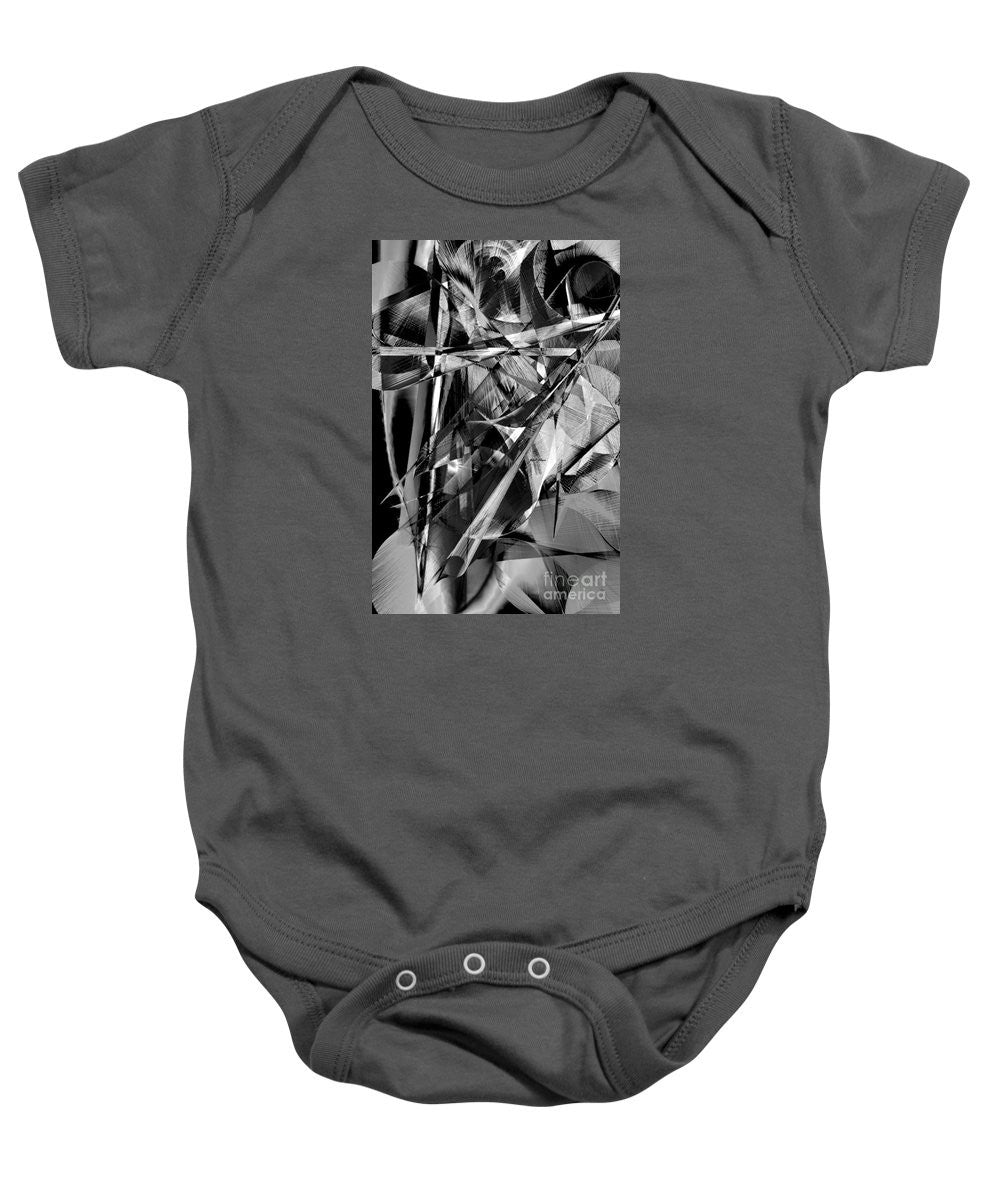 Baby Onesie - Abstract In Black And White