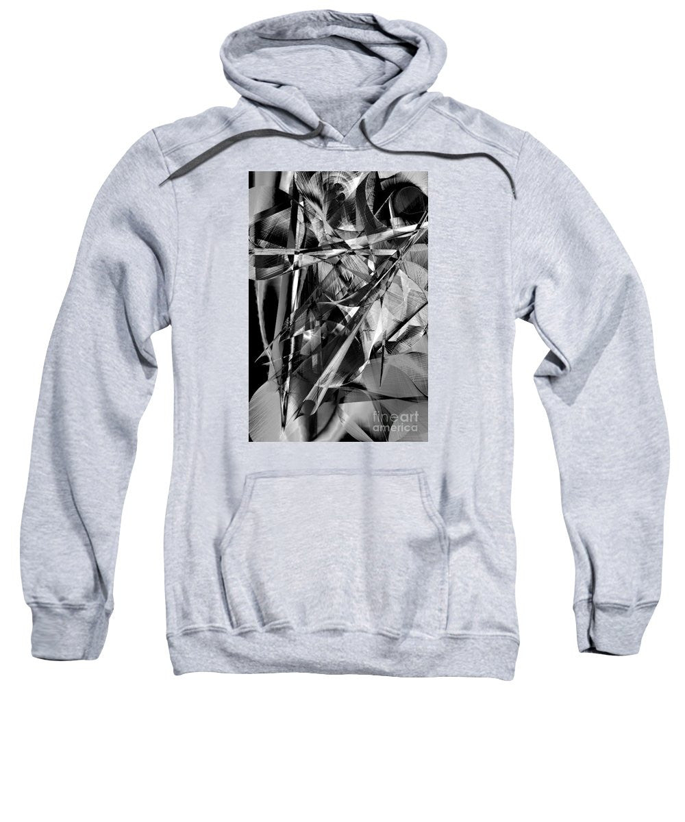 Sweatshirt - Abstract In Black And White