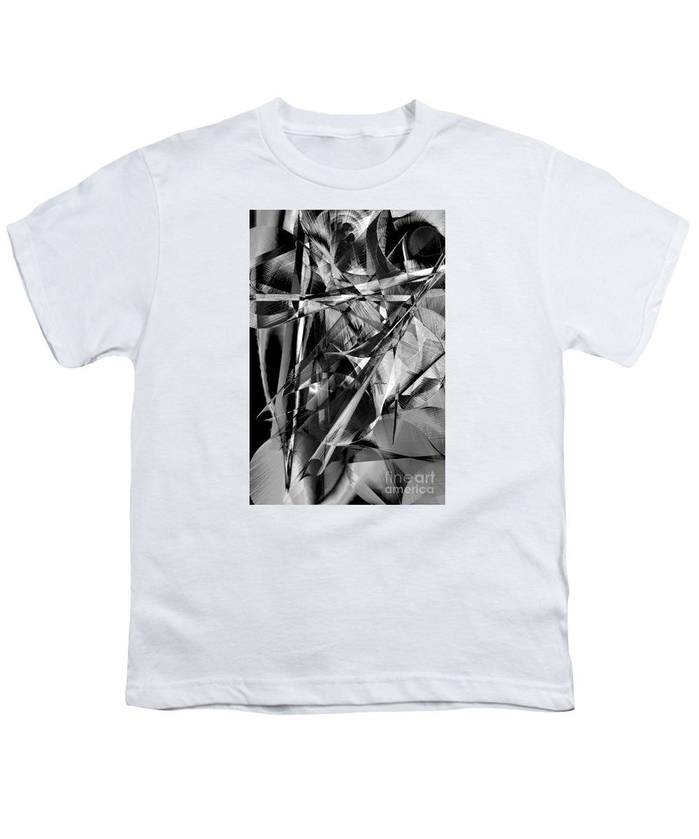 T-shirt pour jeunes - Abstrait en noir et blanc