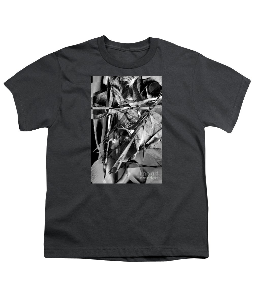 T-shirt pour jeunes - Abstrait en noir et blanc