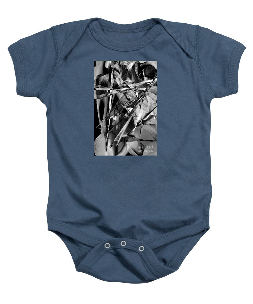 Baby Onesie - Abstract In Black And White