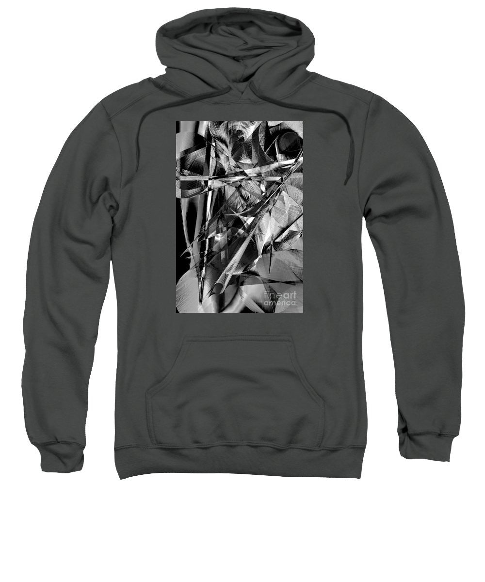 Sweatshirt - Abstract In Black And White