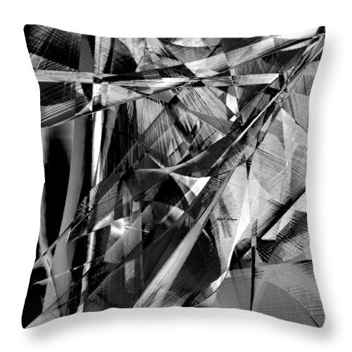 Throw Pillow - Abstract In Black And White