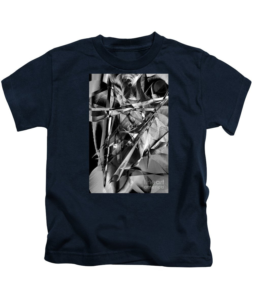 T-shirt pour enfants - Abstrait en noir et blanc